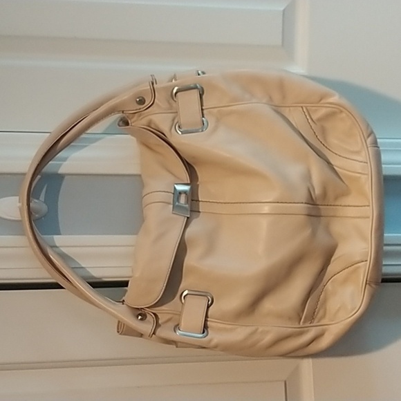 Grancesco Biasia Sheep Leather Cream Slouchy Boho Shoulder Bag - Picture 9 of 12